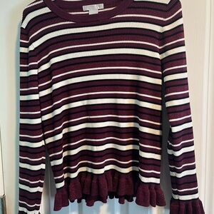 Design History striped metallic sweater